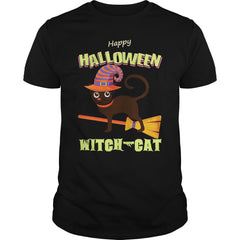Happy Halloween Trick Or Treat Witch Cat