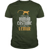 Image of Funny Cool Halloween Human Costume Lemur T-shirts