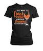 Image of Browns - I just want to drink wine and watch my Browns t-shirt
