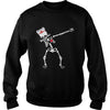 Image of Dabbing skeleton Nurse Funny Halloween T-shirt