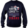 Image of This Girl Loves Her Rangers And Texans TShirt