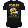 Image of packers girl with three side