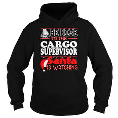 Nice To Cargo Supervisor Santa Watching Christmas T Shirt