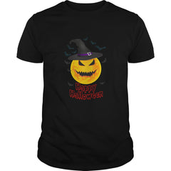 Halloween Yellow Moon and Bats Art