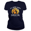 Image of SOCCER GIRLMY BROOM BROKE SO NOW I PLAY SOCCERHALLOWEEN