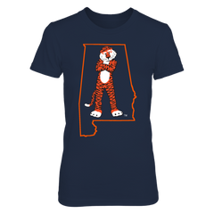AUBIE IN STATE OUTLINE - AUBURN TIGERS
