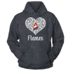 Image of UIC Flames - Lace Heart Logo