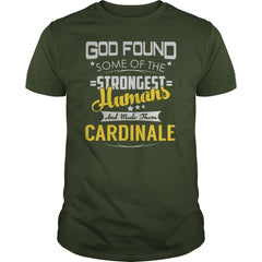 CARDINALE Strongest Humans Name Shirts