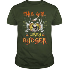 This Girl Loves Badger Halloween