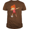 Image of Soccer Shirt for Girls Funny Dabbing Dab Dance Soccer Ball
