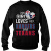 Image of This Girl Loves Her Rangers And Texans TShirt