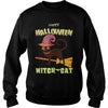 Image of Happy Halloween Trick Or Treat Witch Cat