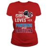 Image of Girl Loves Panthers And Carolina TShirt