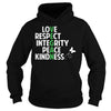 Image of Love Respect Integrity Peace Kindness