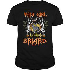 This Girl Loves Briard Halloween