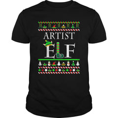 ARTIST ELF  CHRISTMAS SWEATER