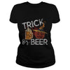 Image of Trick Or Beer Funny Halloween Drinking Distressed T-Shirt