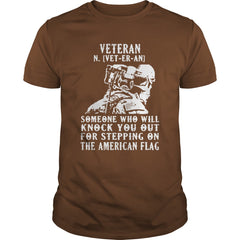 VETERAN - AMERICAN FLAG T SHIRT