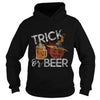 Image of Trick Or Beer Funny Halloween Drinking Distressed T-Shirt