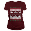 Image of AUSTRALIAN CATTLE DOG SANTA'S REINDEER CHRISTMAS UGLY SWEATER