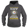 Image of NFL-STEELERS 163 GUY LOVES WINE