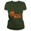 Image of pumpkin carving queen for Halloween