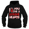 Image of Halloween I like you like a zombie heart Tshirts