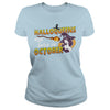Image of HALLOQUEENS ARE BORN IN OCTOBER T SHIRT FUNNY HALLOWEEN
