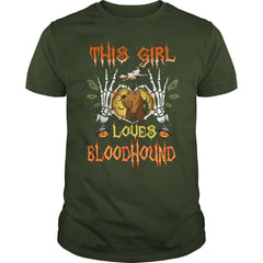 This Girl Loves Bloodhound Halloween
