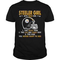 steelers girl with three side