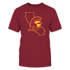 Image of TROJAN IN STATE OUTLINE - USC TROJANS
