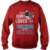 Image of Girl Loves Panthers And Carolina TShirt