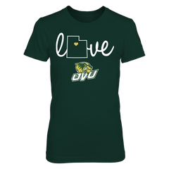 Love With State Outline - Utah Valley Wolverines