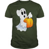 Image of Happy Halloween Ghost and Pumpkin