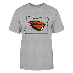 LOGO IN STATE OUTLINE - OREGON STATE BEAVERS