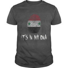Syria Flag It's In My DNA Fingerprint Design T-Shirt