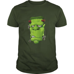 Frankenstein Ugly Portrait and Spiders