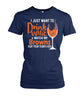 Image of Browns - I just want to drink wine and watch my Browns t-shirt