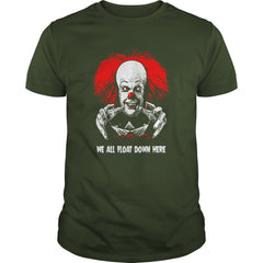 Red Balloon We All Float Down Clown Horror Halloween T-shirt