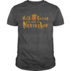 Image of Halloqueens are born in november funny halloween tshirt