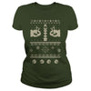 Image of Ugly Mario Christmas Sweater Womens Fitted VNeck TShirt SHIRT 2017