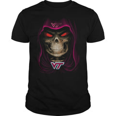 cnh  football  sport skull  Virginia Tech Hokies
