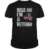 Image of KISS ME  I'M A VETERAN T SHIRT