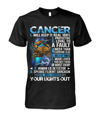 Cancer Zodiac Signs limited edition T-shirts