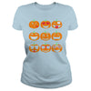 Image of EMOJI PUMPKIN T SHIRT FUNNY FACES HALLOWEEN THANKSGIVING