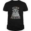 Image of Biter Beware Funny Vampire Halloween Distressed T-Shirt