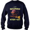 Image of Happy Halloween Trick Or Treat Witch Cat