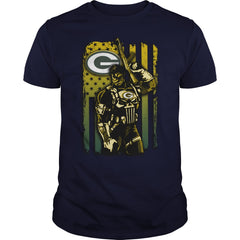 Packers Flag Punisher Tshirt, Packers Flag Punisher Hoodies