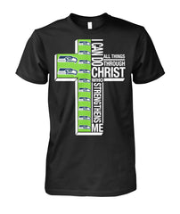 Seattle Seahawks I Can Do All Things Although Christ Who Streng Thens Me Tshirt 2018