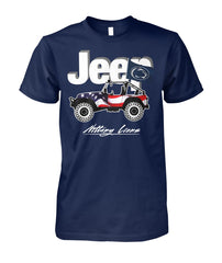 Detroit Lions - American Jeep Car T-shirt